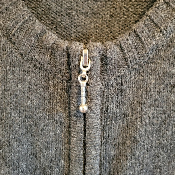 Croft & Barrow Christmas Snowmen Zip Up Cardigan - Picture 4 of 8